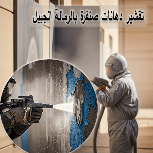 تقشير دهانات صنفرة بالرمالة الجبيل